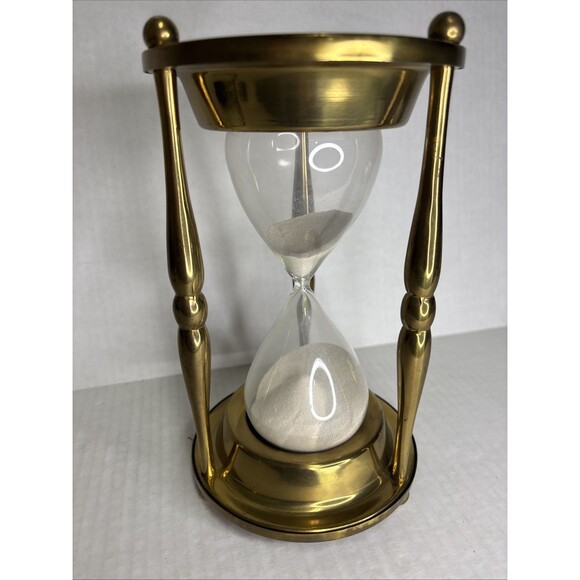 1969 State Farm Life Insurance Co 40th Anniversary Brass Hourglass Rare 2 Hour - Picture 1 of 14